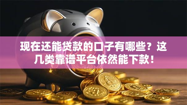 现在还能贷款的口子有哪些？这几类靠谱平台依然能下款！