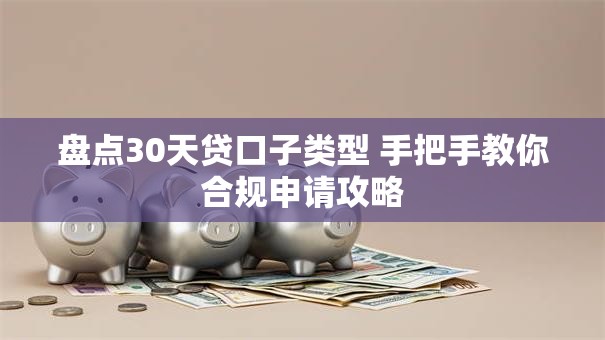 盘点30天贷口子类型 手把手教你合规申请攻略