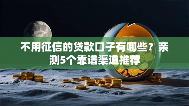 不用征信的贷款口子有哪些？亲测5个靠谱渠道推荐