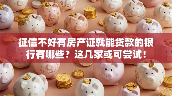 征信不好有房产证就能贷款的银行有哪些？这几家或可尝试！