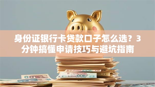 身份证银行卡贷款口子怎么选？3分钟搞懂申请技巧与避坑指南