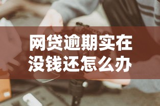 网贷逾期实在没钱还怎么办？这些方法或许能帮到你