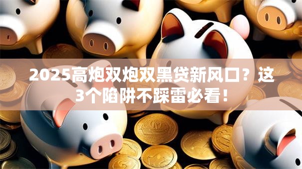 2025高炮双炮双黑贷新风口？这3个陷阱不踩雷必看！
