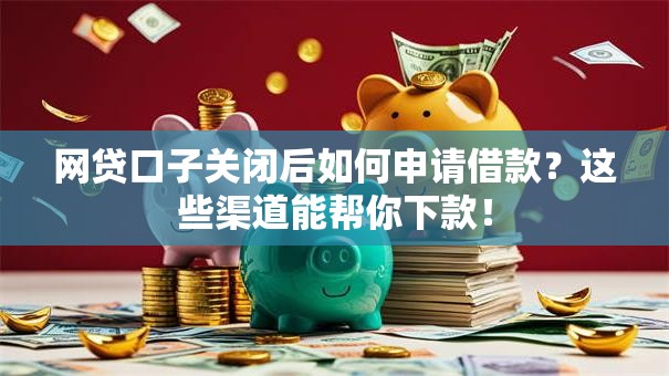 网贷口子关闭后如何申请借款？这些渠道能帮你下款！