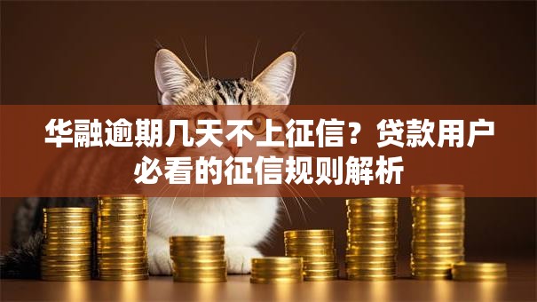 华融逾期几天不上征信？贷款用户必看的征信规则解析