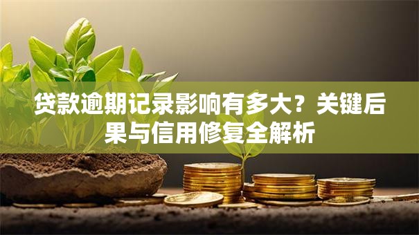 贷款逾期记录影响有多大？关键后果与信用修复全解析