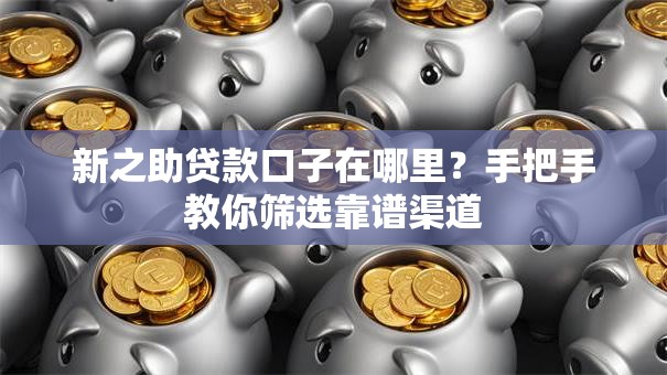 新之助贷款口子在哪里？手把手教你筛选靠谱渠道