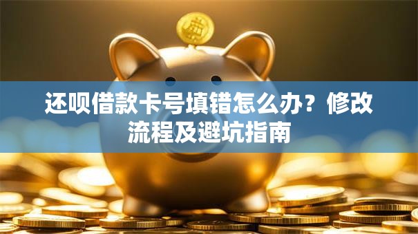 还呗借款卡号填错怎么办？修改流程及避坑指南