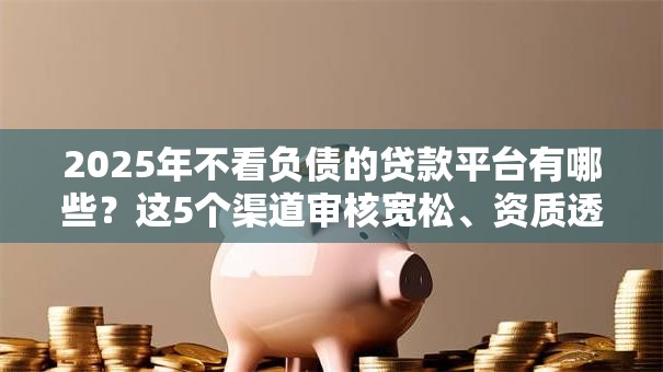2025年不看负债的贷款平台有哪些？这5个渠道审核宽松、资质透明