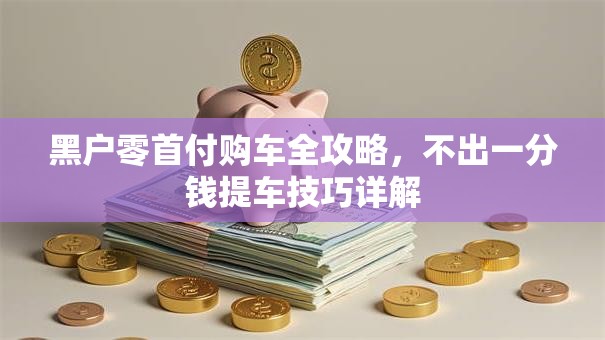 黑户零首付购车全攻略，不出一分钱提车技巧详解