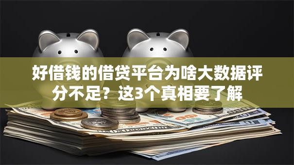 好借钱的借贷平台为啥大数据评分不足？这3个真相要了解