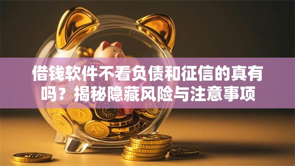 借钱软件不看负债和征信的真有吗？揭秘隐藏风险与注意事项