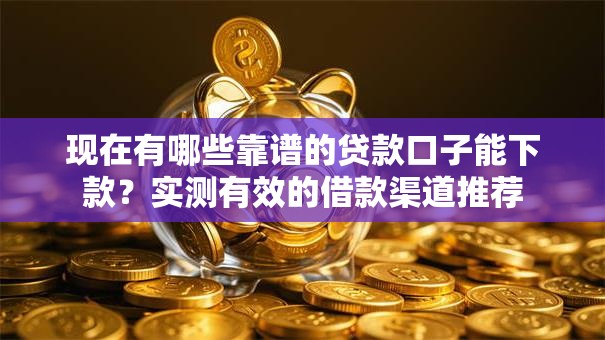 现在有哪些靠谱的贷款口子能下款？实测有效的借款渠道推荐