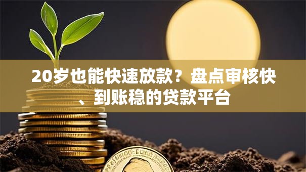 20岁也能快速放款？盘点审核快、到账稳的贷款平台