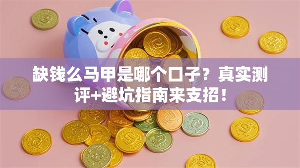 缺钱么马甲是哪个口子？真实测评+避坑指南来支招！