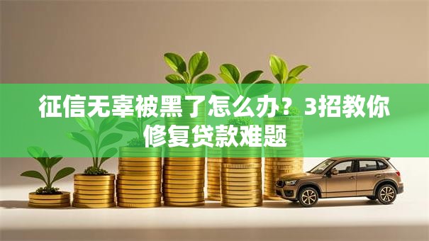 征信无辜被黑了怎么办？3招教你修复贷款难题
