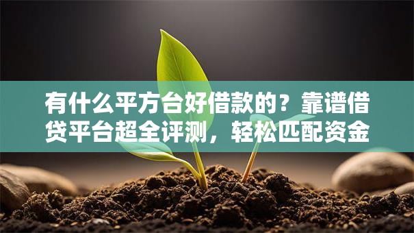 有什么平方台好借款的？靠谱借贷平台超全评测，轻松匹配资金需求！