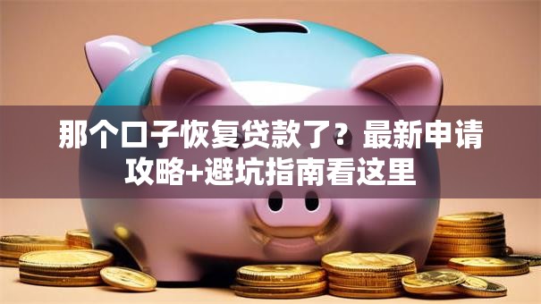 那个口子恢复贷款了？最新申请攻略+避坑指南看这里