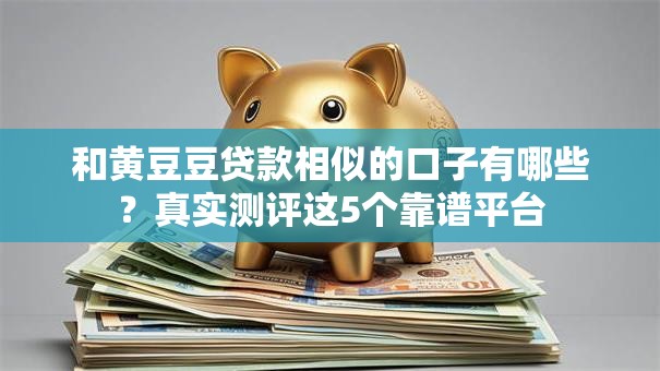 和黄豆豆贷款相似的口子有哪些？真实测评这5个靠谱平台