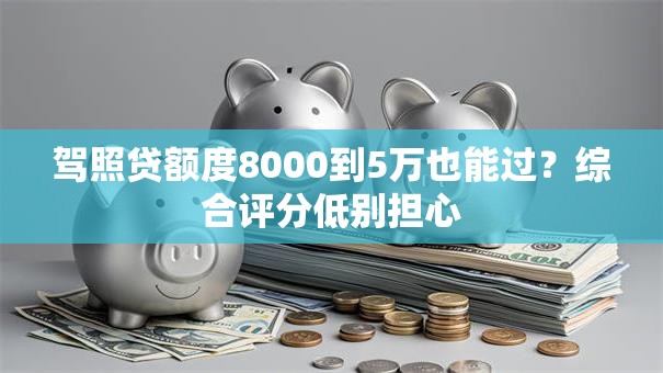 驾照贷额度8000到5万也能过？综合评分低别担心