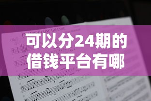 可以分24期的借钱平台有哪些？这5个低息靠谱平台别错过！