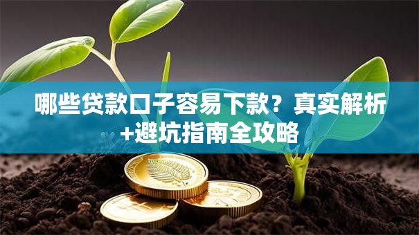哪些贷款口子容易下款？真实解析+避坑指南全攻略