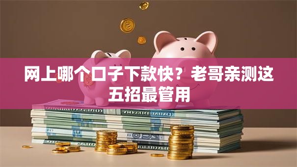 网上哪个口子下款快？老哥亲测这五招最管用