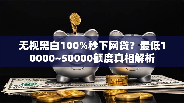 无视黑白100%秒下网贷？最低10000~50000额度真相解析