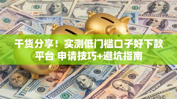 干货分享！实测低门槛口子好下款平台 申请技巧+避坑指南