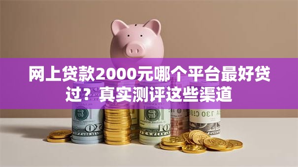 网上贷款2000元哪个平台最好贷过？真实测评这些渠道
