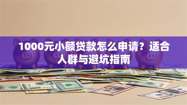1000元小额贷款怎么申请？适合人群与避坑指南