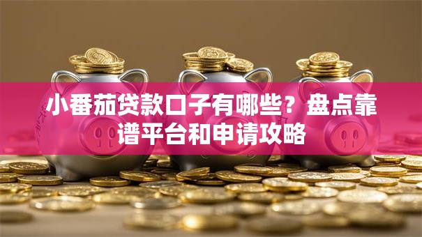 小番茄贷款口子有哪些？盘点靠谱平台和申请攻略