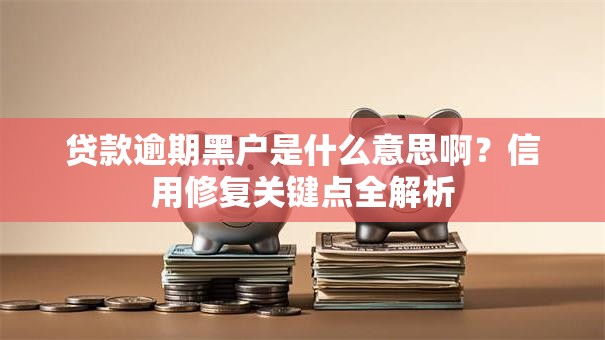 贷款逾期黑户是什么意思啊？信用修复关键点全解析