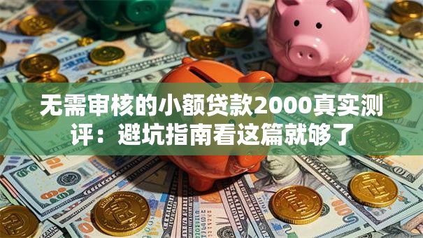 无需审核的小额贷款2000真实测评：避坑指南看这篇就够了