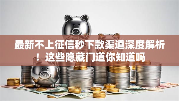 最新不上征信秒下款渠道深度解析！这些隐藏门道你知道吗