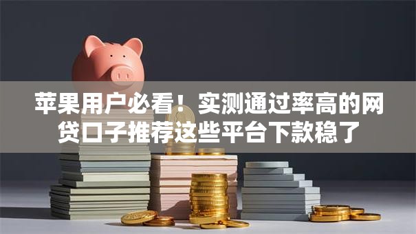 苹果用户必看！实测通过率高的网贷口子推荐这些平台下款稳了