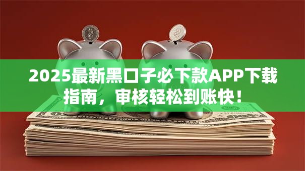 2025最新黑口子必下款APP下载指南，审核轻松到账快！