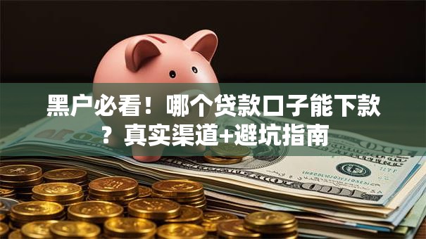 黑户必看！哪个贷款口子能下款？真实渠道+避坑指南