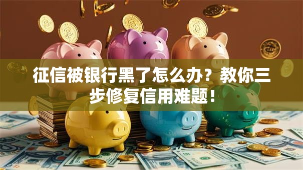 征信被银行黑了怎么办？教你三步修复信用难题！