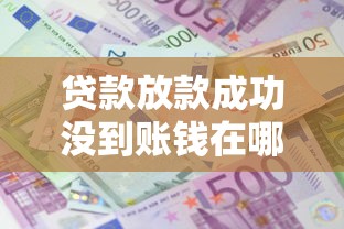 贷款放款成功没到账钱在哪里查？这3个地方要重点排查