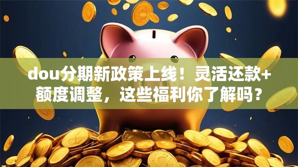 dou分期新政策上线！灵活还款+额度调整，这些福利你了解吗？