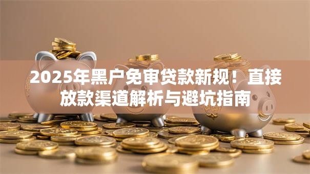 2025年黑户免审贷款新规！直接放款渠道解析与避坑指南