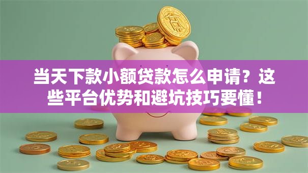当天下款小额贷款怎么申请？这些平台优势和避坑技巧要懂！