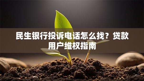 民生银行投诉电话怎么找？贷款用户维权指南
