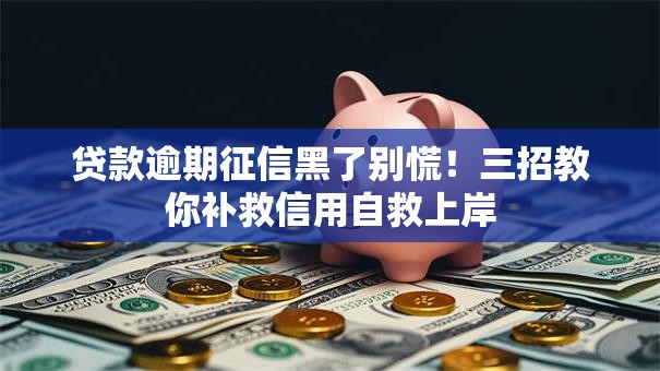 贷款逾期征信黑了别慌！三招教你补救信用自救上岸