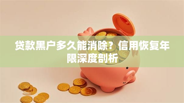 贷款黑户多久能消除？信用恢复年限深度剖析