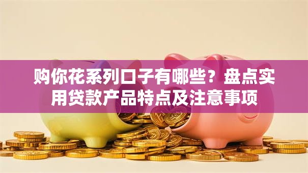 购你花系列口子有哪些？盘点实用贷款产品特点及注意事项