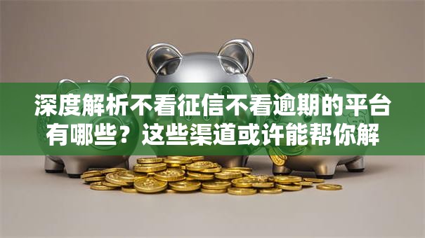 深度解析不看征信不看逾期的平台有哪些？这些渠道或许能帮你解决问题！