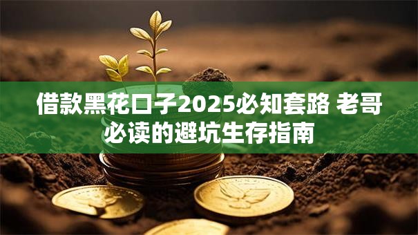 借款黑花口子2025必知套路 老哥必读的避坑生存指南
