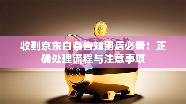收到京东白条告知函后必看！正确处理流程与注意事项